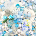 【Buy One Get One Equal Volume For Free】Blue Beads Mix for hanging ornament-BD