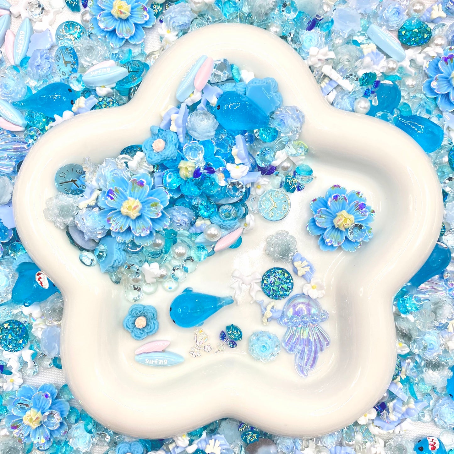 【Buy One Get One Equal Volumn For Free】Ocean Nail Charm Mix glow(miki)- NailC