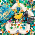 【Buy One Get One Equal Volume For Free】Brocade Nail & Beads Mix-glow(miki)- NailC