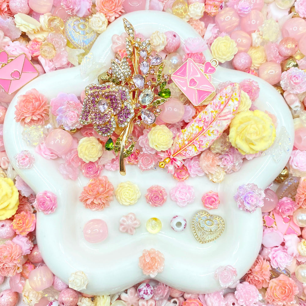 【Buy One Get One Equal Volume For Free】Pastel Nail & Beads Mix-glow(miki)- NailC