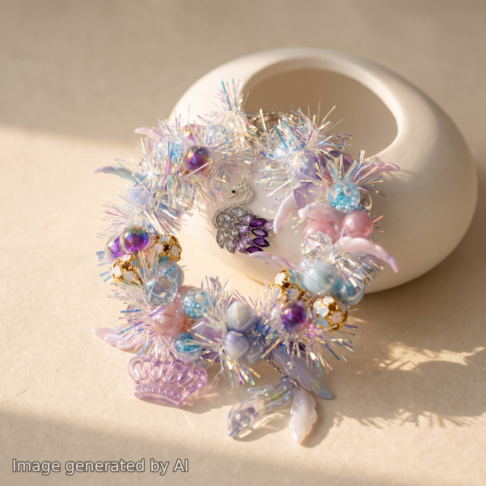 【Buy One Get One Equal Volume For Free】Swan Lake Beads Mix for hanging ornament-BD