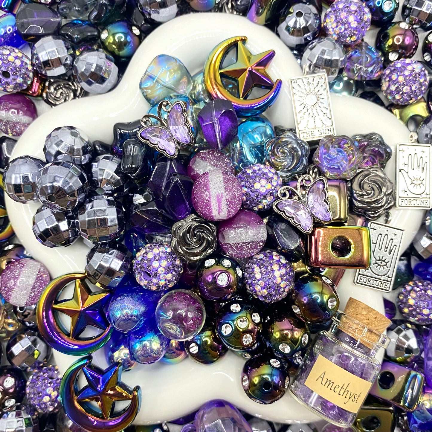 16mm Keychain/Pen Making DIY Beads Mix – 16/20mm Silicone, Resin & Acrylic Beads