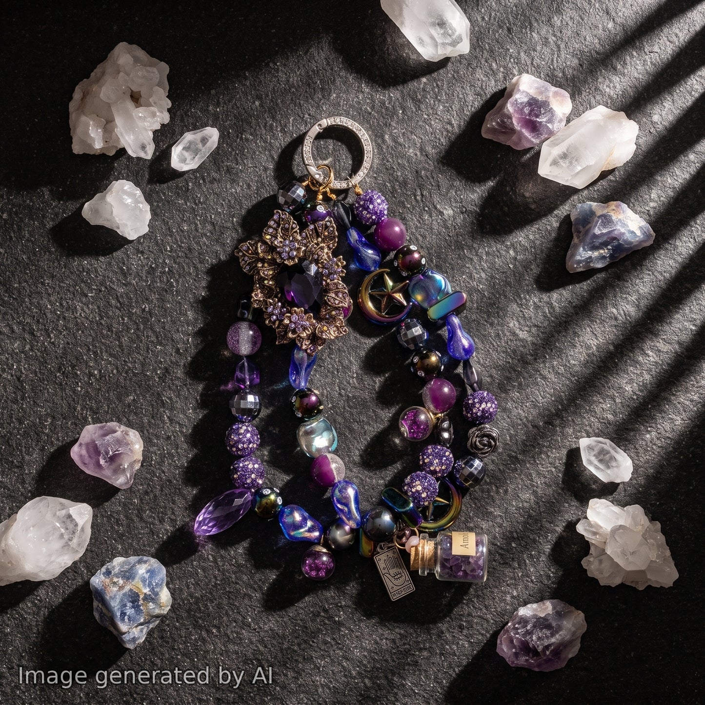 【Buy One Get One Equal Volume For Free】Tarot Beads Mix For Keychains(Miki)-BD