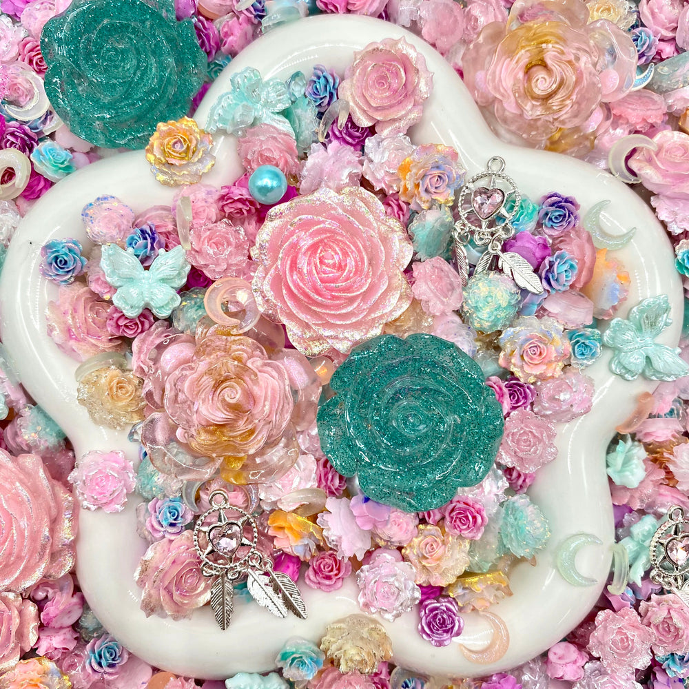 Garden Of Dreams - Nail charm + Rose Mix-glow(Miki)- FC1