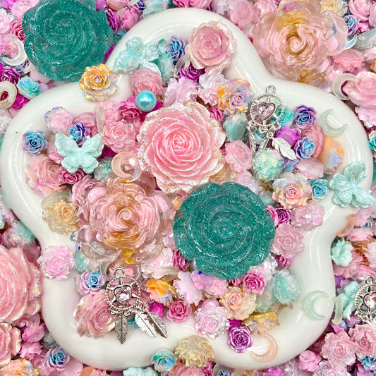 Garden Of Dreams - Nail charm + Rose Mix-glow(Miki)- FC1