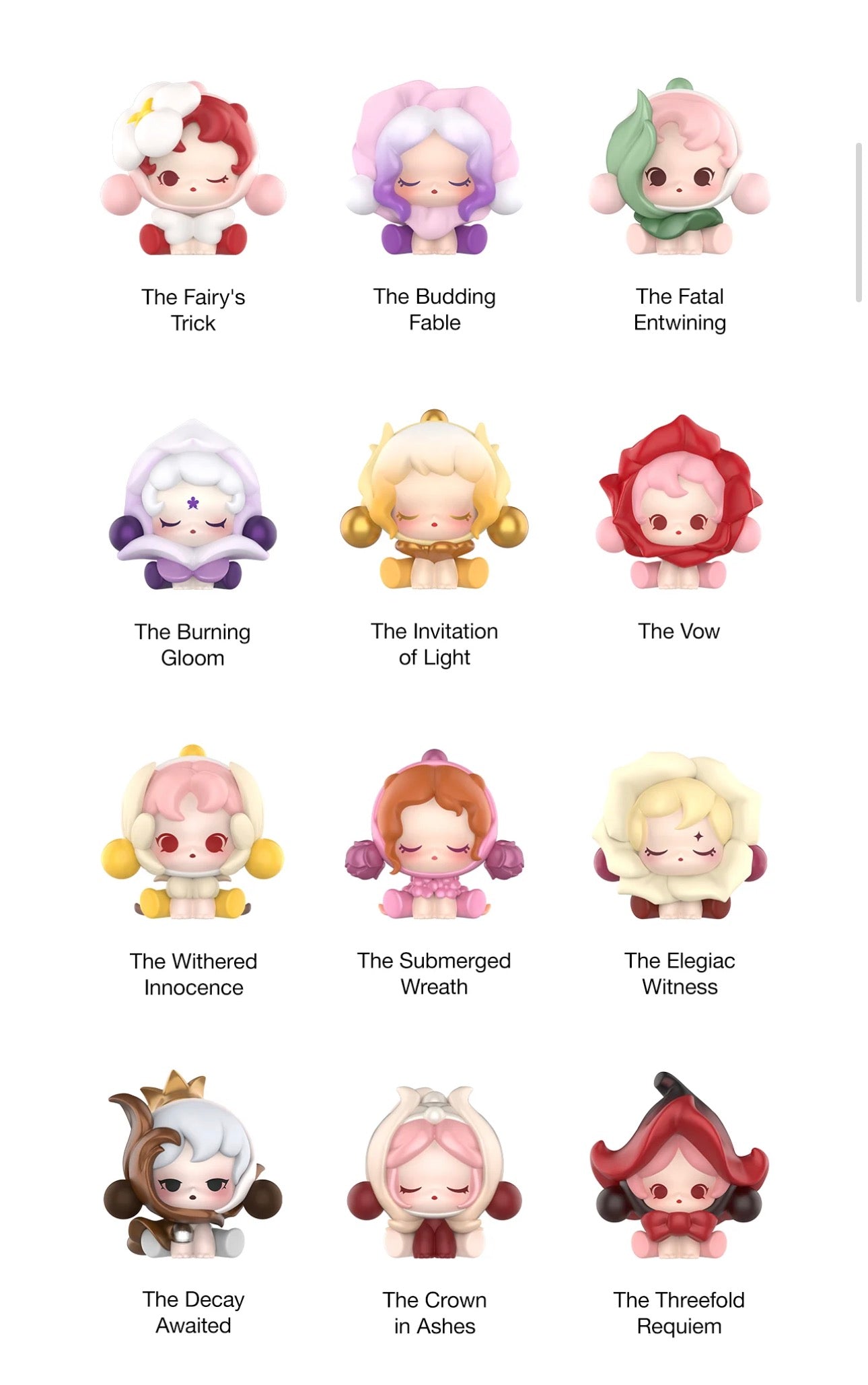 Skullpanda -Doll Bean - Petals In Four Acts Series - Kosbling Doll Series