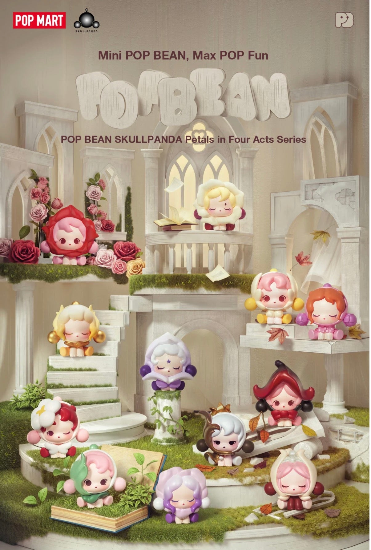 Skullpanda -Doll Bean - Petals In Four Acts Series - Kosbling Doll Series