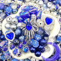 【Buy One Get One Equal Volume For Free】Blue Heart Beads Mix For Keychains(Miki)-BD
