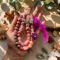 【Buy One Get One Equal Volume For Free】Pink Feather Beads Mix For Keychains(Miki)-BD