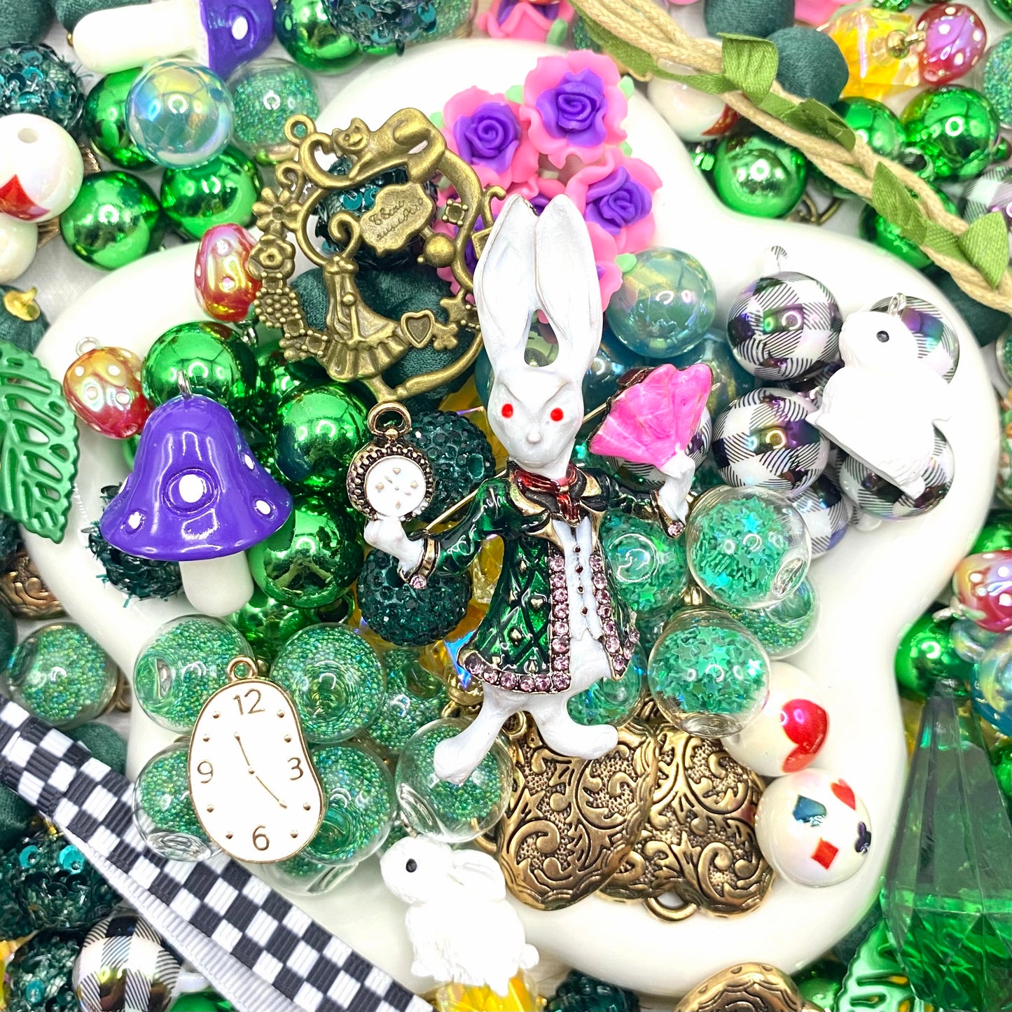 【Buy One Get One Equal Volume For Free】Alice Beads Mix for hanging ornament-BD