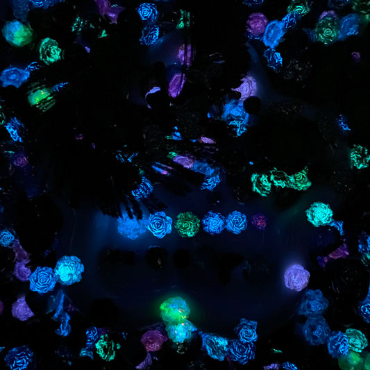 Peacock Dream  - Nail & Beads Mix-glow(miki)- NailC