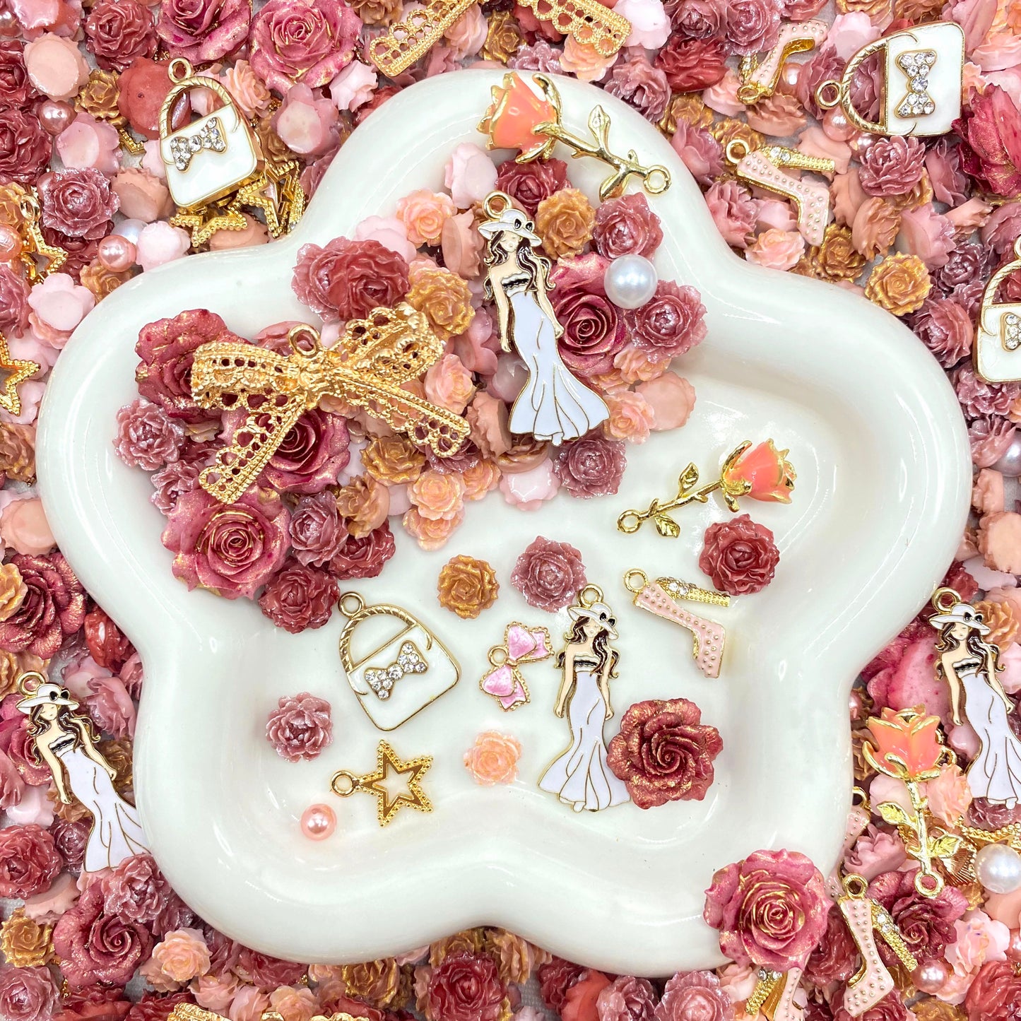 【15%OFF】Party Nail Charm+Metal Mix-glow(Miki) - Nail-NC