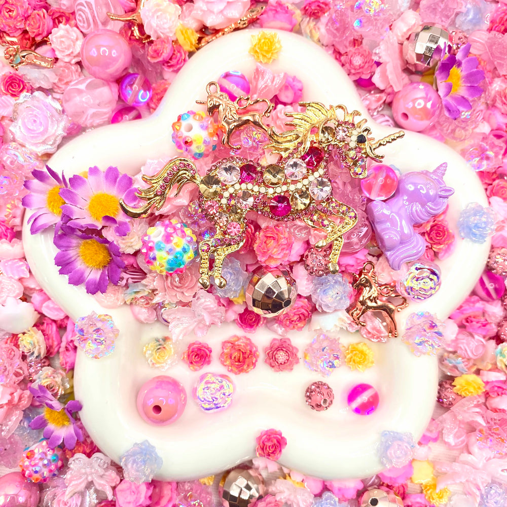 【Buy One Get One Equal Volume For Free】Unicorn Nail & Beads Mix-glow(miki)- NailC