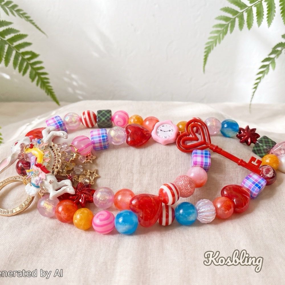 【Buy One Get One Equal Volume For Free】Alice Beads Mix For Keychains(Miki)-BD
