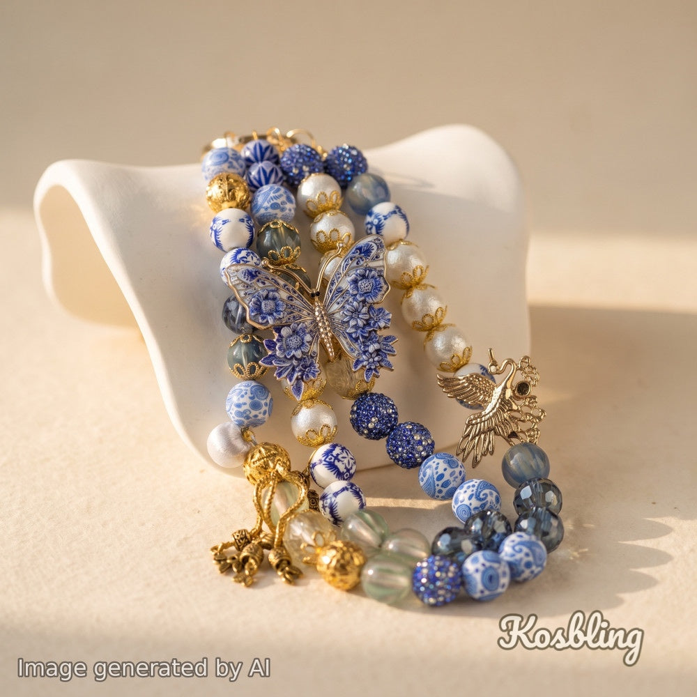【Buy One Get One Equal Volume For Free】Porcelain Beads Mix For Keychains(Miki)-BD
