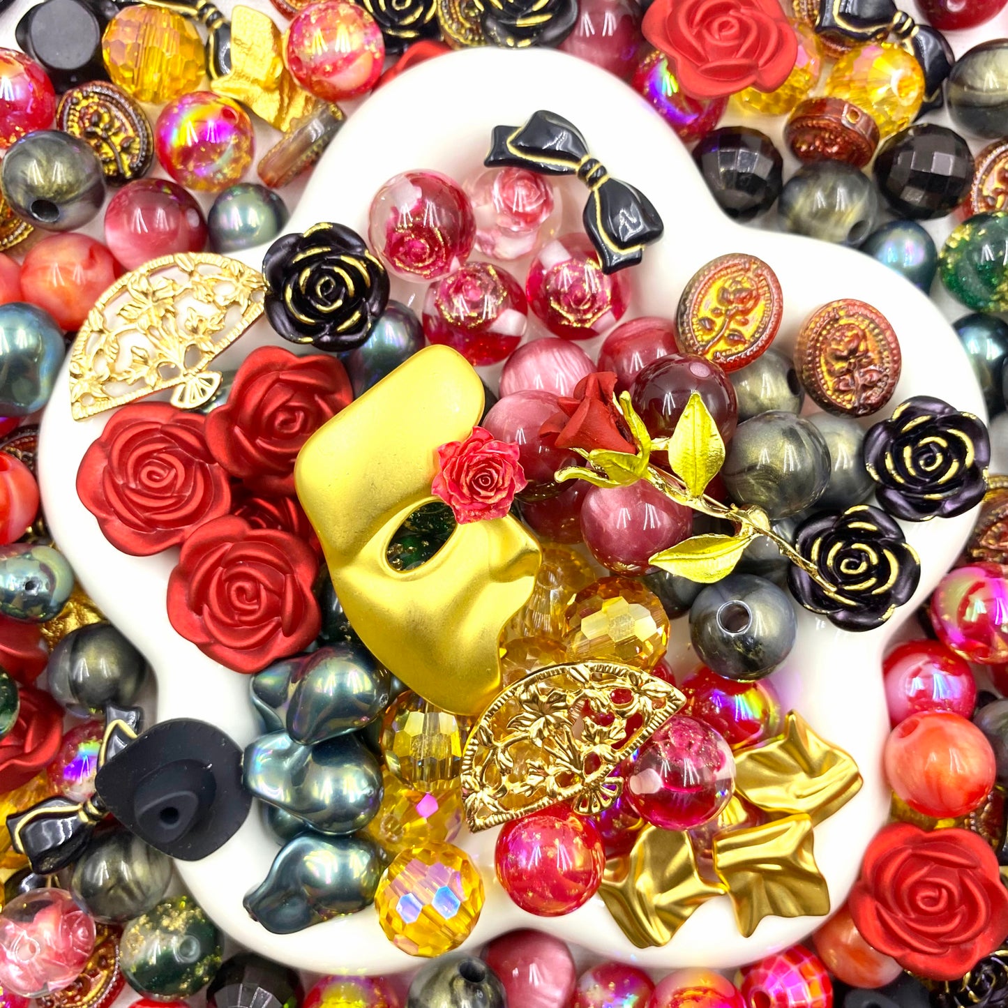 【Buy One Get One Equal Volume For Free】Opera Beads Mix For Keychains(Miki)-BD