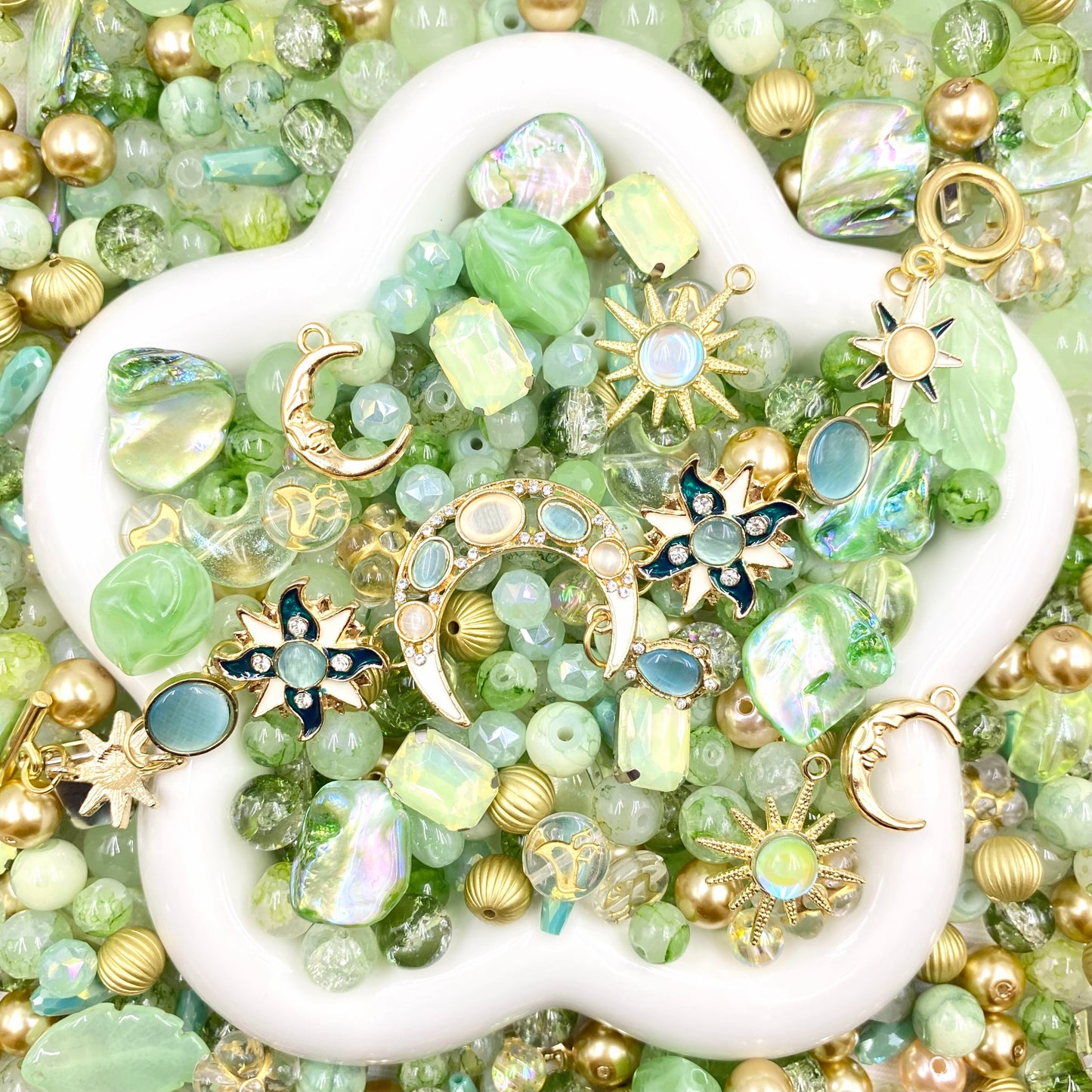 【Buy One Get One Equal Volume For Free】Jade Beads Mix for Bracelet-BD