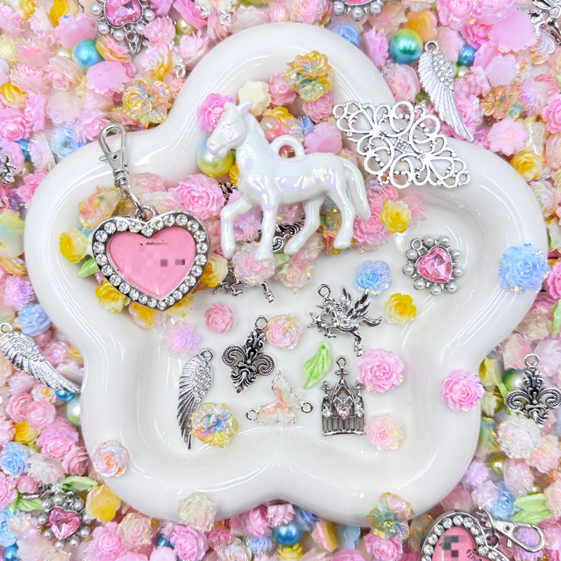 【15%OFF】Castle Nail Charm+Metal Mix-glow(Miki) - Nail-NC