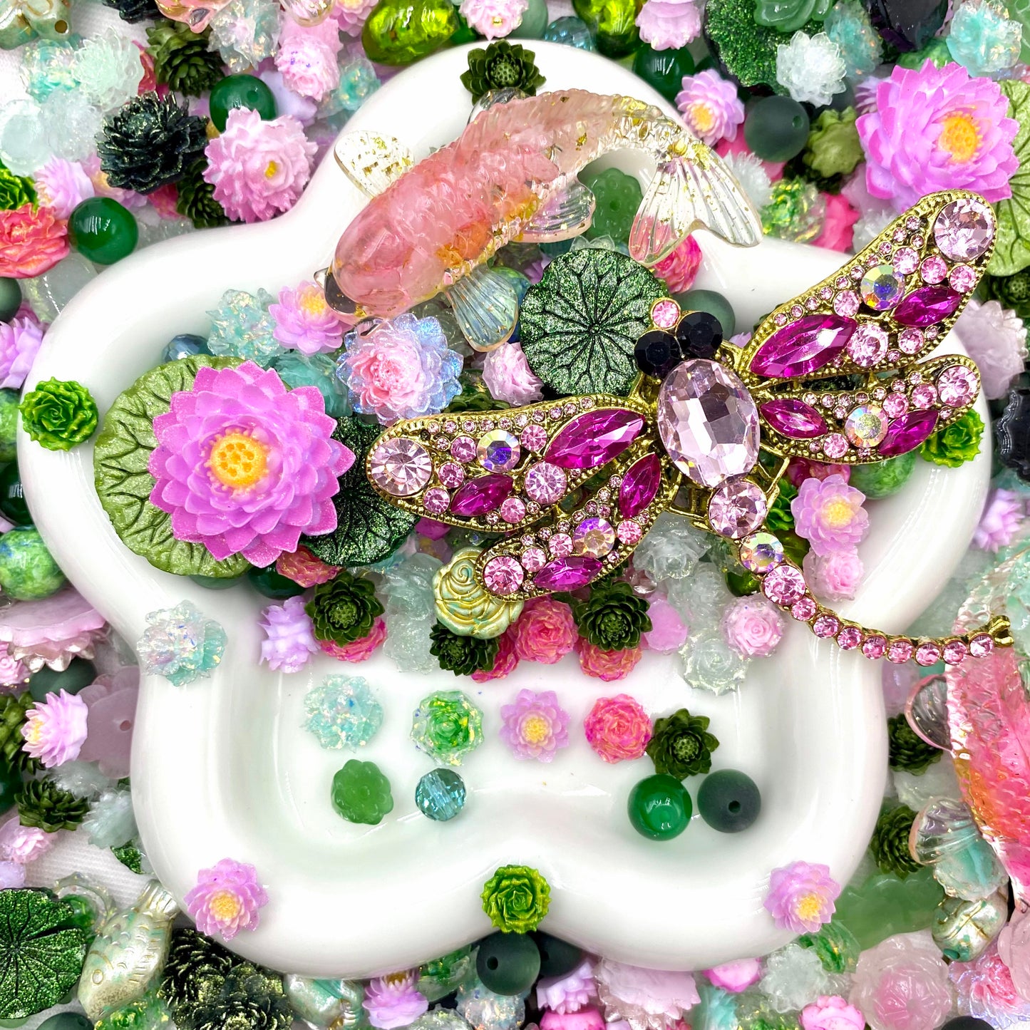 【Buy One Get One Equal Volume For Free】Lotus Nail & Beads Mix-glow(miki)- NailC