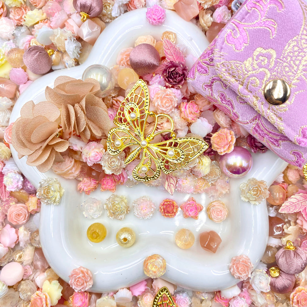 【Buy One Get One Equal Volume For Free】Brocade Nail & Beads Mix-glow(miki)- NailC
