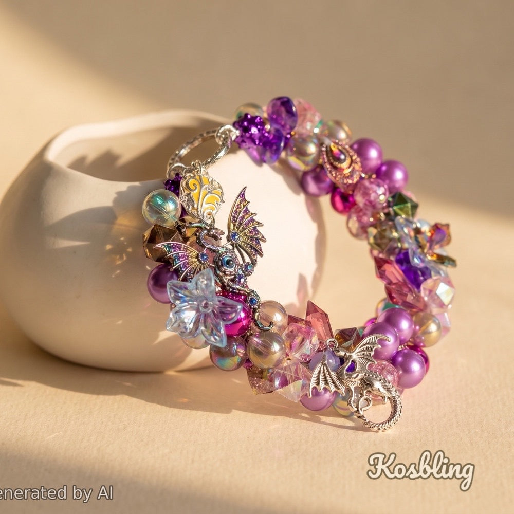 【Buy One Get One Equal Volume For Free】Dragon Beads Mix for hanging ornament-BD