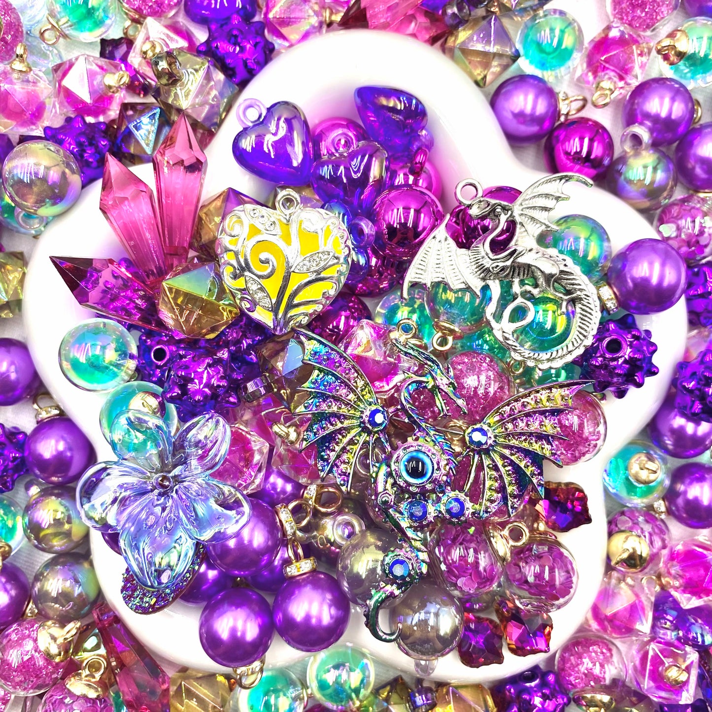 【Buy One Get One Equal Volume For Free】Dragon Beads Mix for hanging ornament-BD