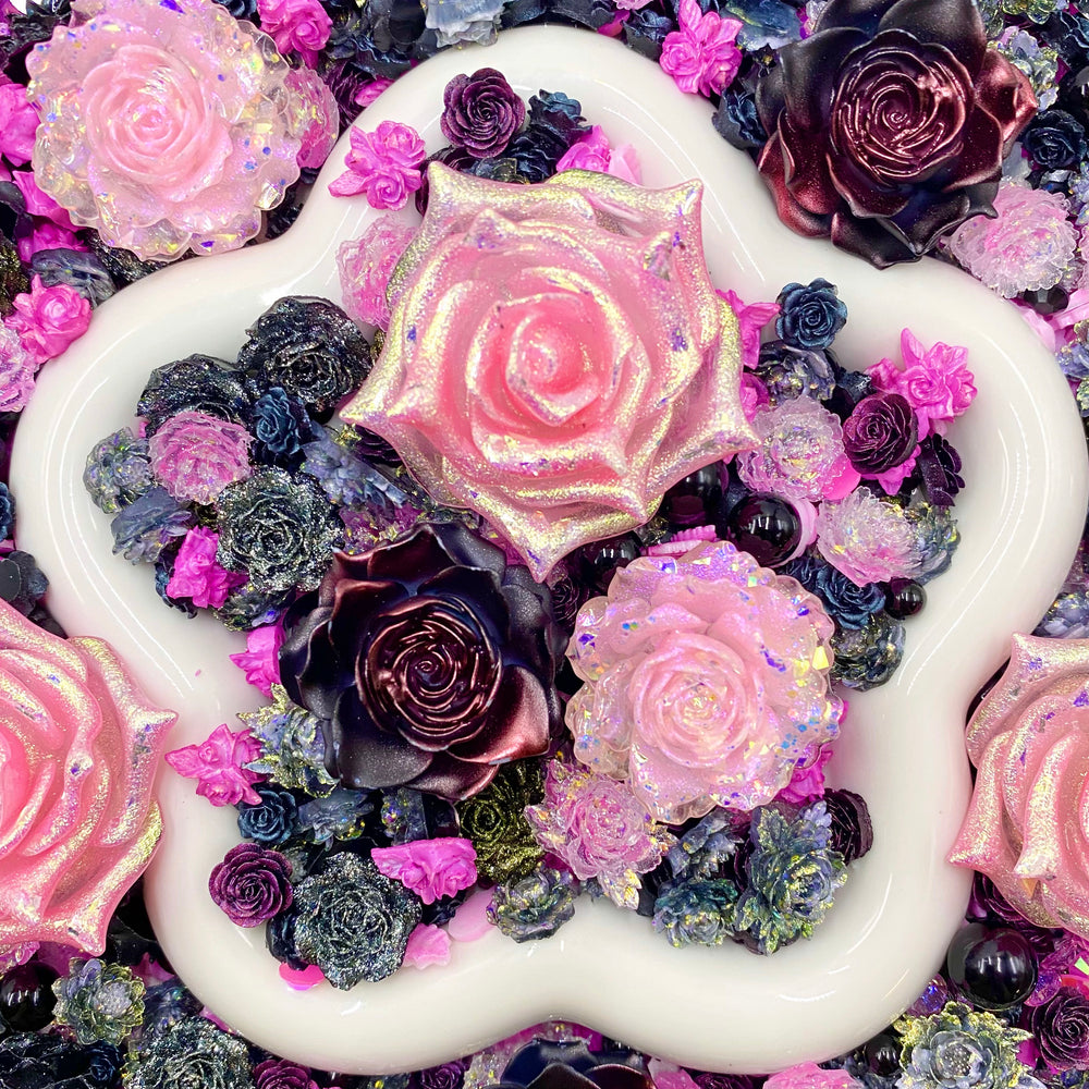 【Buy One Get Equal Volume for Free】Flower For Marilyn - Nail Charm + Rose Mix-glow(Miki)- FC1