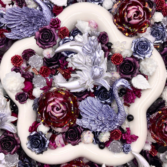 Midnight Romance - Nail Charm + Rose Mix-glow(Miki)- FC1