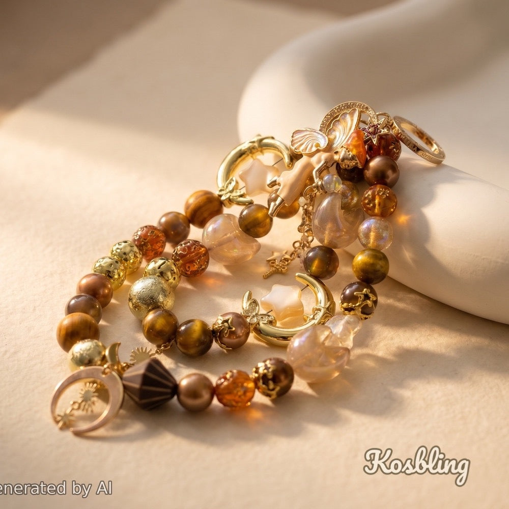 【Buy One Get One Equal Volume For Free】Moon Fairy Beads Mix For Keychains(Miki)-BD