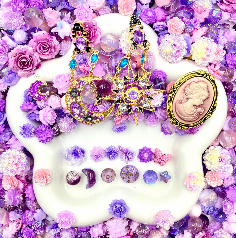 【Buy One Get One Equal Volume For Free】Lilac Luna Nail & Beads Mix-glow(miki)- NailC