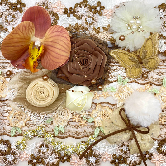 【Buy One Get Equal Volume for Free】Brown & White Fabrics Live Mix-(miki)supermix