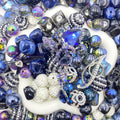 【Buy One Get One Equal Volume For Free】Royal Blue Beads Mix For Keychains(Miki)-BD
