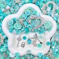 【15%OFF】Tiffany Blue - Nail Charm+Metal Mix-glow(Miki) - Nail-NC
