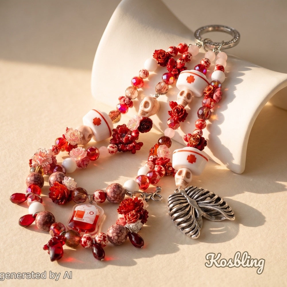 【Buy One Get One Equal Volume For Free】Blood Nail & Beads Mix-glow(miki)- NailC