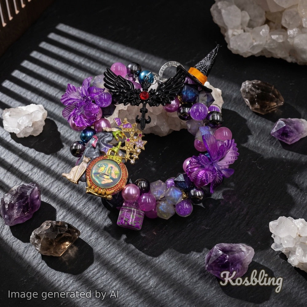 【Buy One Get One Equal Volume For Free】Black Witch Beads Mix for hanging ornament-BD