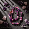 【Buy One Get One Equal Volume For Free】Gothic Pink Beads Mix For Keychains(Miki)-BD
