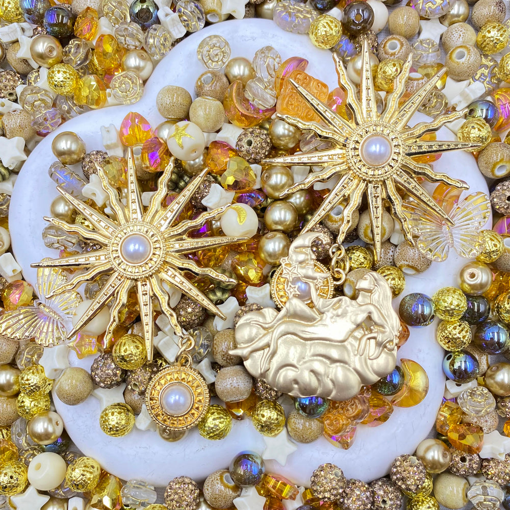 【Buy One Get One Equal Volume For Free】Golden Beads Mix for Bracelet-BD