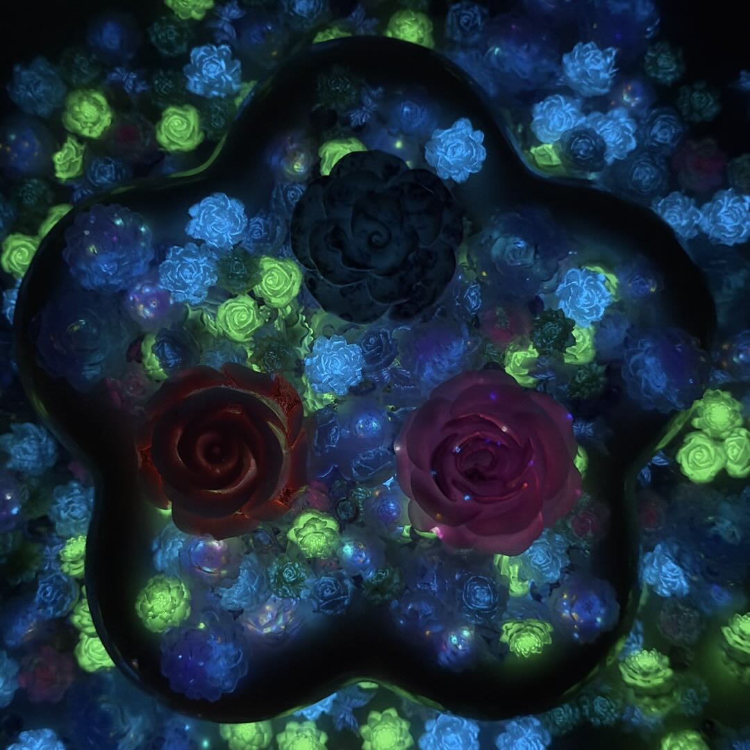 Wisteria's Rose Garden - Nail charm + Rose Mix-glow(Miki)- FC1