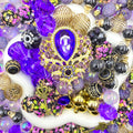 【Buy One Get One Equal Volume For Free】Caged In Amethyst - Beads Mix for hanging ornament-BD
