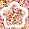 【Buy One Get One Equal Volume For Free】Strawberry Macchiato Beads Mix for Bracelet-BD