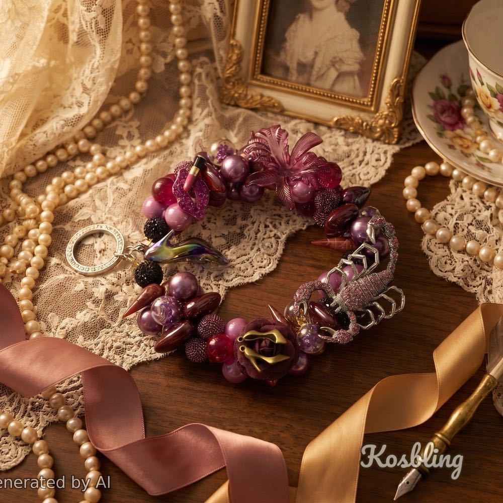 【Buy One Get One Equal Volume For Free】Plum Beads Mix for hanging ornament-BD