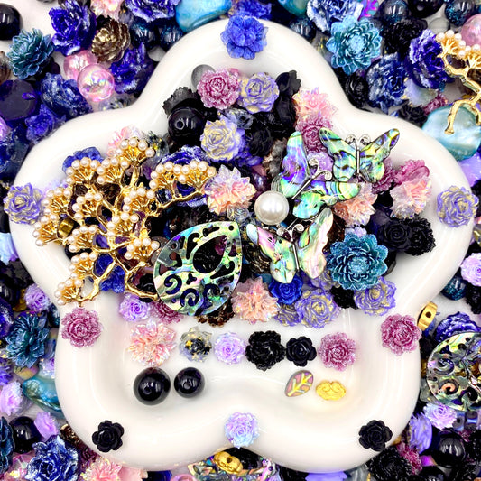 【Buy One Get One Equal Volume For Free】Abalone Rose - Nail & Beads Mix-glow(miki)- NailC