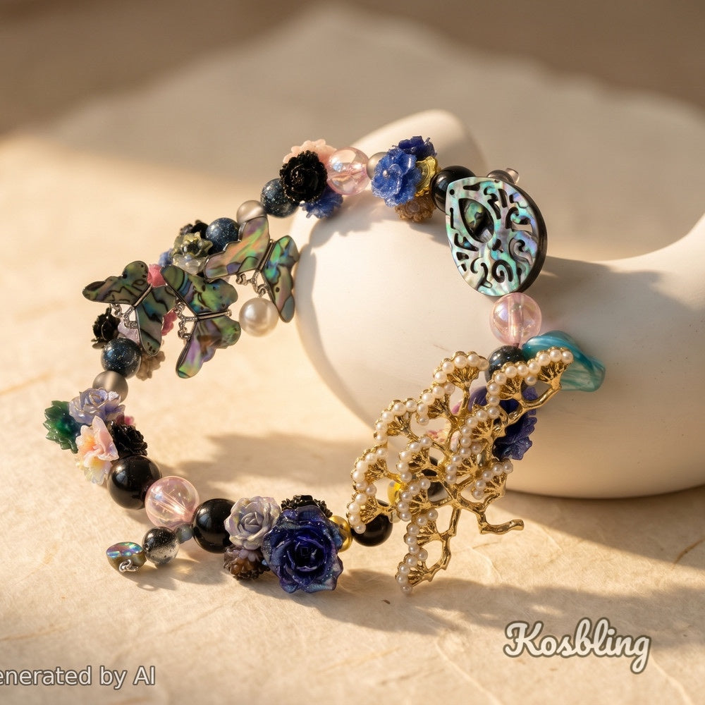 【Buy One Get One Equal Volume For Free】Abalone Rose - Nail & Beads Mix-glow(miki)- NailC