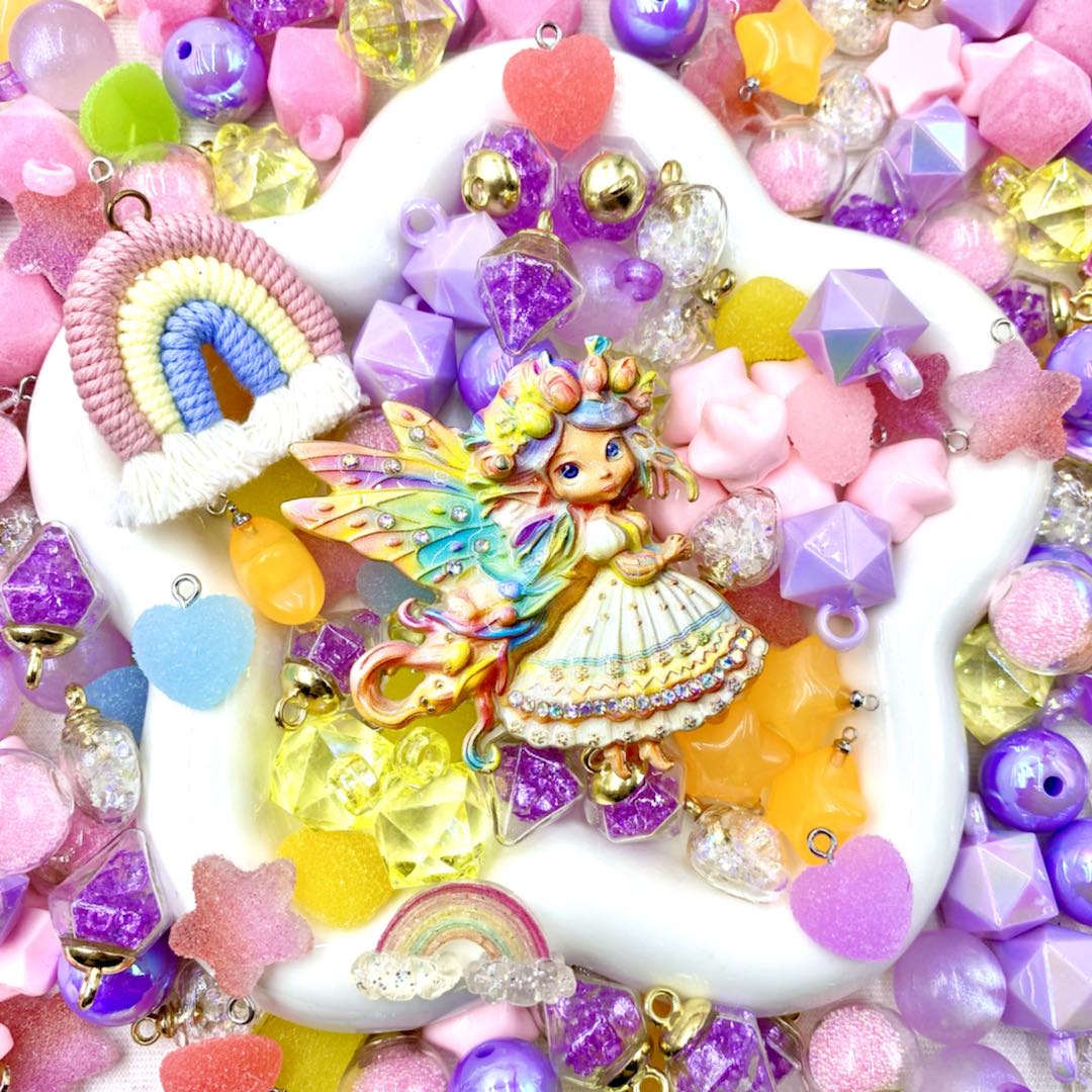 【Buy One Get One Equal Volume For Free】Sugar Plum Fairy - Beads Mix for hanging ornament-BD