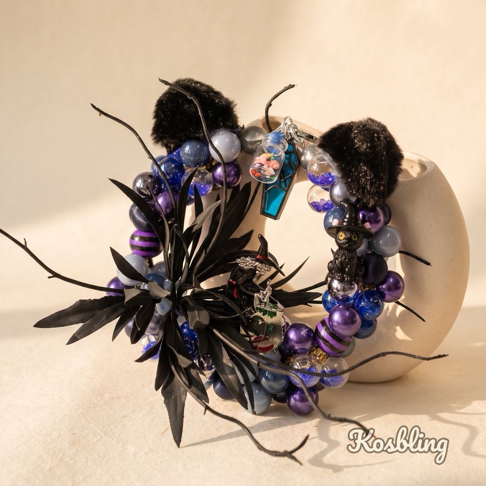 【Buy One Get One Equal Volume For Free】Black Witch - Beads Mix for hanging ornament-BD