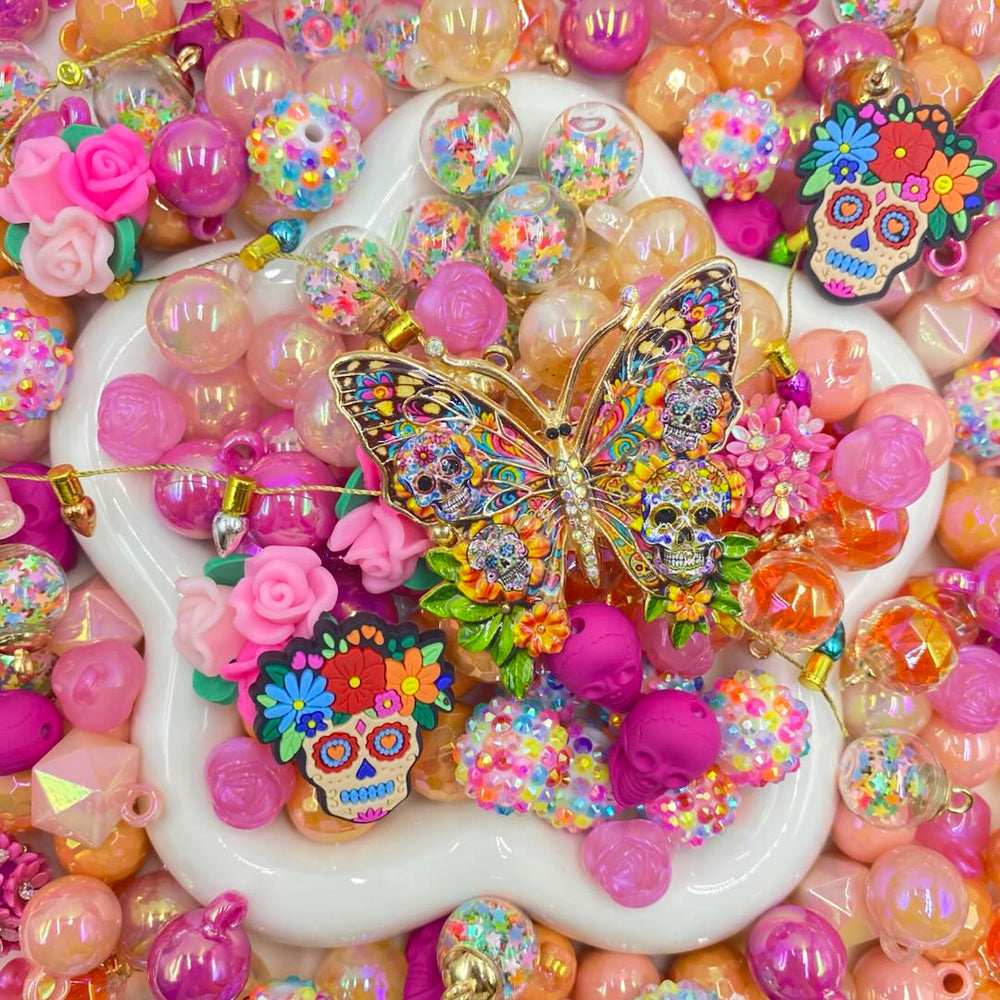 【Buy One Get One Equal Volume For Free】Day Of The Dead - Beads Mix for hanging ornament-BD