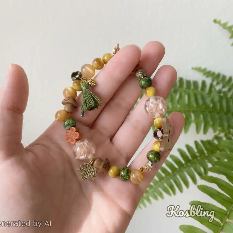 【Buy One Get One Equal Volume For Free】Woodland Garden Beads Mix for Bracelet-BD