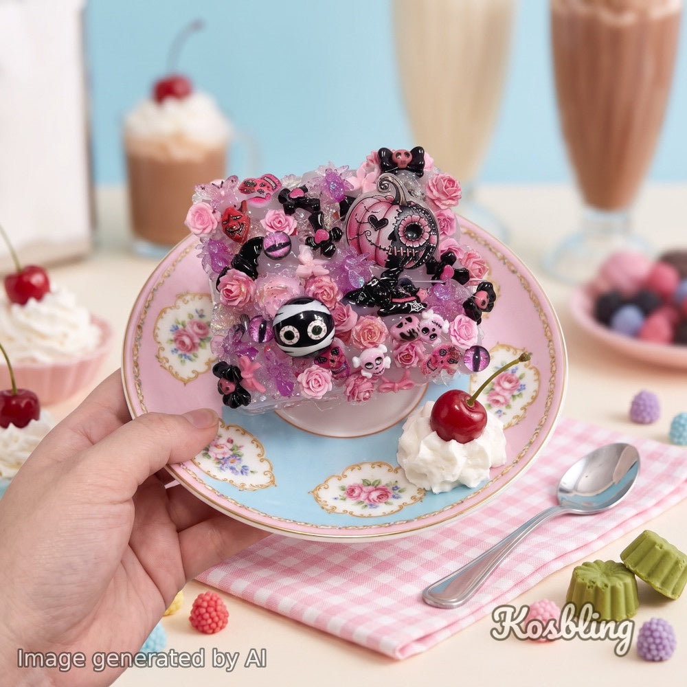 【Buy One Get One Equal Volume For Free】Pink Pumpkin - Nail Charm Mix glow(miki)- NailC