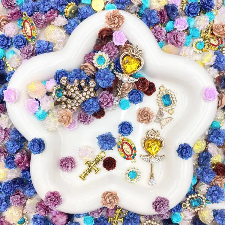 【15%OFF】Romance Garden - Nail Charm+Metal Mix-glow(Miki) - NailC