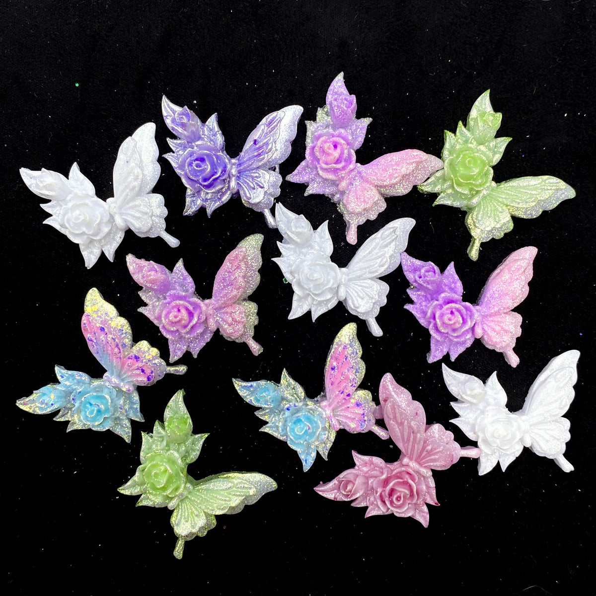 【Buy One Get One Equal Volumn For Free】Butterfly Wishes - Soft Nail Charm Mix glow(miki)- NailC